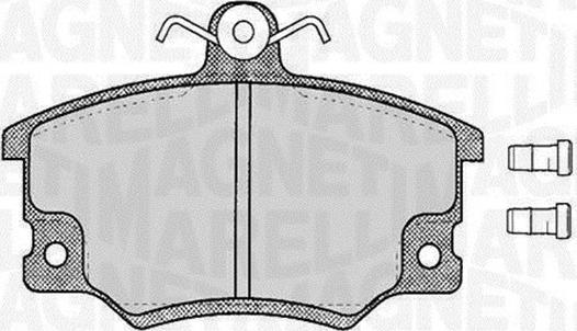 Magneti Marelli 363916060105 - Brake Pad Set, disc brake autospares.lv