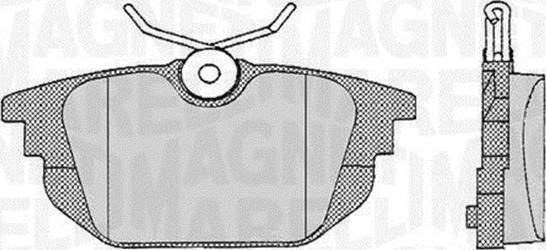 Magneti Marelli 363916060106 - Brake Pad Set, disc brake autospares.lv