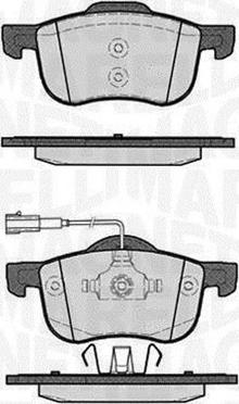 Magneti Marelli 363916060115 - Brake Pad Set, disc brake autospares.lv