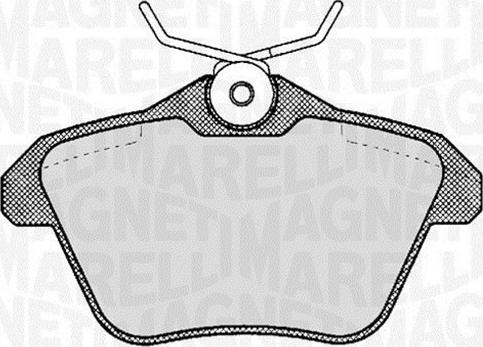 Magneti Marelli 363916060111 - Brake Pad Set, disc brake autospares.lv