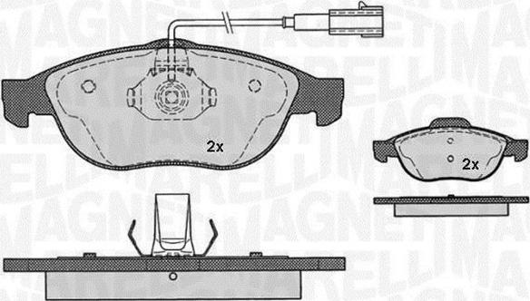 Magneti Marelli 363916060112 - Brake Pad Set, disc brake autospares.lv