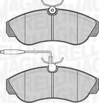 Magneti Marelli 363916060184 - Brake Pad Set, disc brake autospares.lv