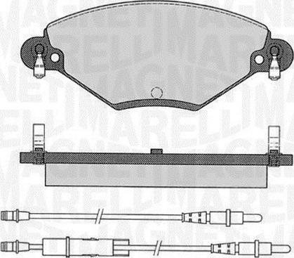 Magneti Marelli 363916060181 - Brake Pad Set, disc brake autospares.lv