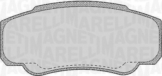 Magneti Marelli 363916060188 - Brake Pad Set, disc brake autospares.lv