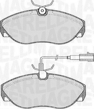 Magneti Marelli 363916060183 - Brake Pad Set, disc brake autospares.lv