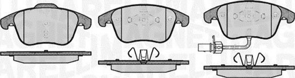 Magneti Marelli 363916060139 - Brake Pad Set, disc brake autospares.lv