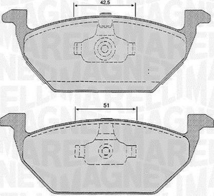 Magneti Marelli 363916060134 - Brake Pad Set, disc brake autospares.lv