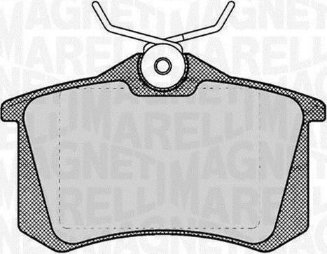 Magneti Marelli 363916060131 - Brake Pad Set, disc brake autospares.lv