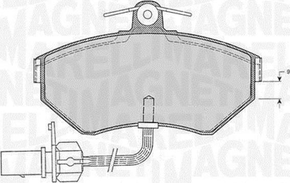 Magneti Marelli 363916060138 - Brake Pad Set, disc brake autospares.lv