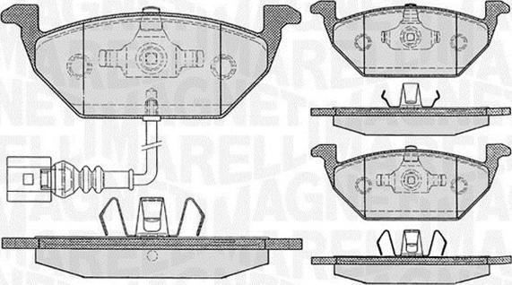 Magneti Marelli 363916060132 - Brake Pad Set, disc brake autospares.lv