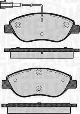 Magneti Marelli 363916060124 - Brake Pad Set, disc brake autospares.lv