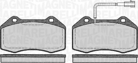 Magneti Marelli 363916060127 - Brake Pad Set, disc brake autospares.lv