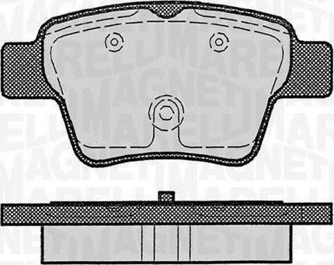 Magneti Marelli 363916060179 - Brake Pad Set, disc brake autospares.lv