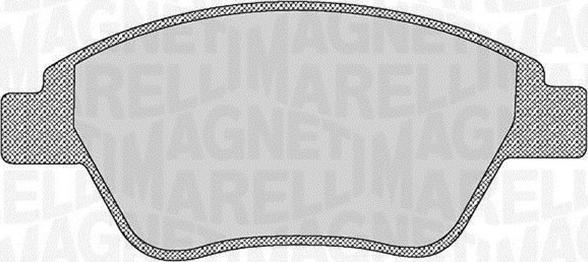 Magneti Marelli 363916060176 - Brake Pad Set, disc brake autospares.lv