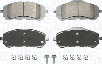 Magneti Marelli 363916060890 - Brake Pad Set, disc brake autospares.lv