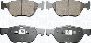 Magneti Marelli 363916060893 - Brake Pad Set, disc brake autospares.lv