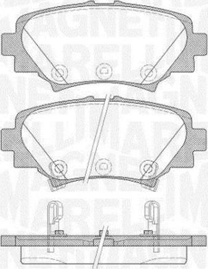 Magneti Marelli 363916060809 - Brake Pad Set, disc brake autospares.lv