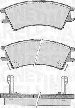 Magneti Marelli 363916060800 - Brake Pad Set, disc brake autospares.lv