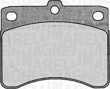 Magneti Marelli 363916060815 - Brake Pad Set, disc brake autospares.lv