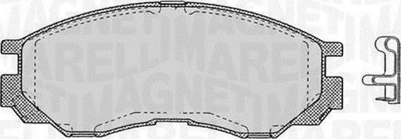 Magneti Marelli 363916060810 - Brake Pad Set, disc brake autospares.lv