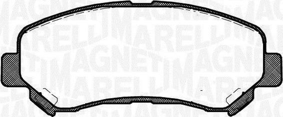 Magneti Marelli 363916060811 - Brake Pad Set, disc brake autospares.lv