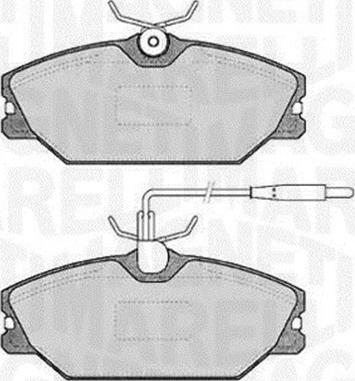 Magneti Marelli 363916060817 - Brake Pad Set, disc brake autospares.lv