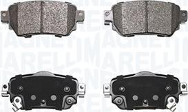 Magneti Marelli 363916060889 - Brake Pad Set, disc brake autospares.lv