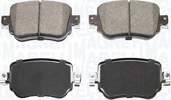 Magneti Marelli 363916060887 - Brake Pad Set, disc brake autospares.lv