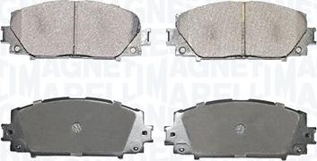 Magneti Marelli 363916060827 - Brake Pad Set, disc brake autospares.lv