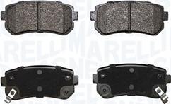 Magneti Marelli 363916060872 - Brake Pad Set, disc brake autospares.lv