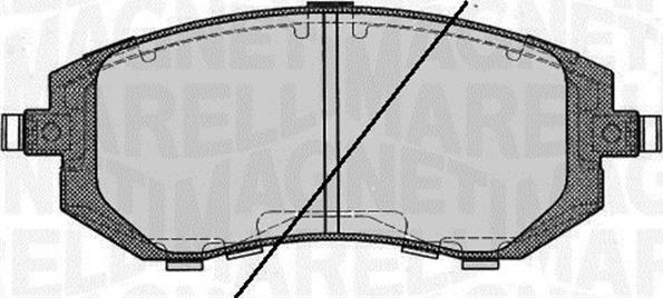 Magneti Marelli 363916060399 - Brake Pad Set, disc brake autospares.lv