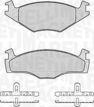 Magneti Marelli 363916060394 - Brake Pad Set, disc brake autospares.lv