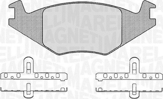 Magneti Marelli 363916060395 - Brake Pad Set, disc brake autospares.lv