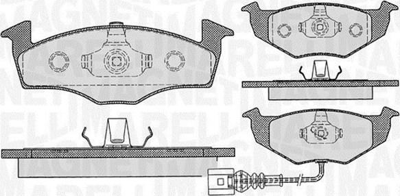 Magneti Marelli 363916060396 - Brake Pad Set, disc brake autospares.lv