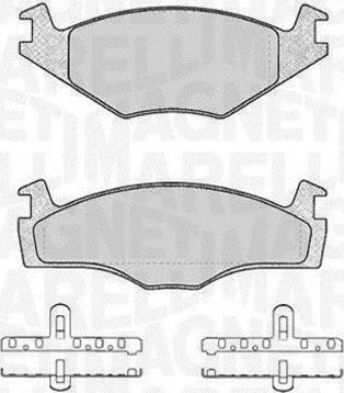 Magneti Marelli 363916060393 - Brake Pad Set, disc brake autospares.lv