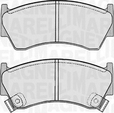 Magneti Marelli 363916060343 - Brake Pad Set, disc brake autospares.lv