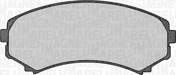 Magneti Marelli 363916060342 - Brake Pad Set, disc brake autospares.lv