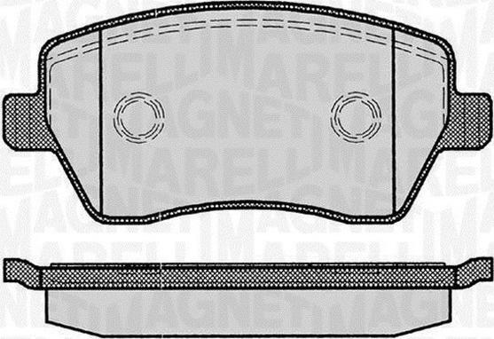 Magneti Marelli 363916060347 - Brake Pad Set, disc brake autospares.lv