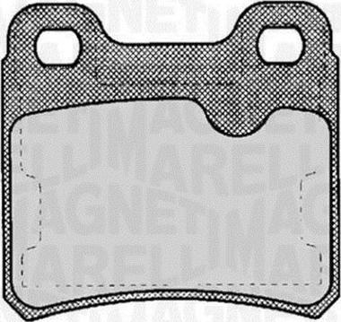 Magneti Marelli 363916060359 - Brake Pad Set, disc brake autospares.lv