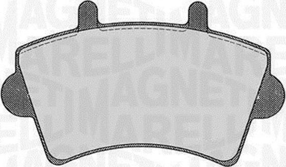 Magneti Marelli 363916060366 - Brake Pad Set, disc brake autospares.lv