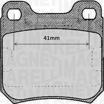 Magneti Marelli 363916060367 - Brake Pad Set, disc brake autospares.lv