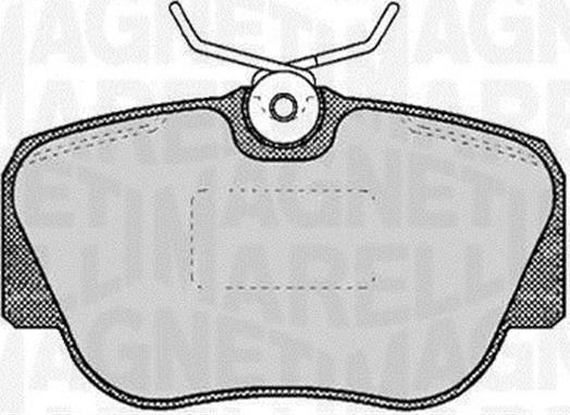 Magneti Marelli 363916060305 - Brake Pad Set, disc brake autospares.lv