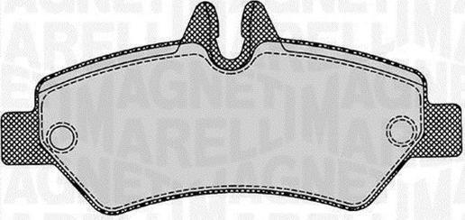 Magneti Marelli 363916060300 - Brake Pad Set, disc brake autospares.lv