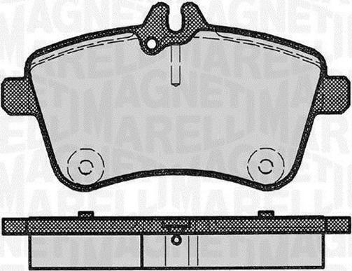 Magneti Marelli 363916060302 - Brake Pad Set, disc brake autospares.lv