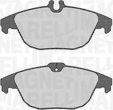 Magneti Marelli 363916060314 - Brake Pad Set, disc brake autospares.lv