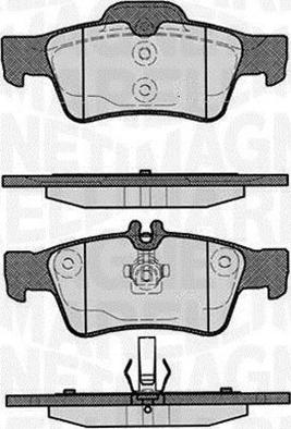 Magneti Marelli 363916060316 - Brake Pad Set, disc brake autospares.lv