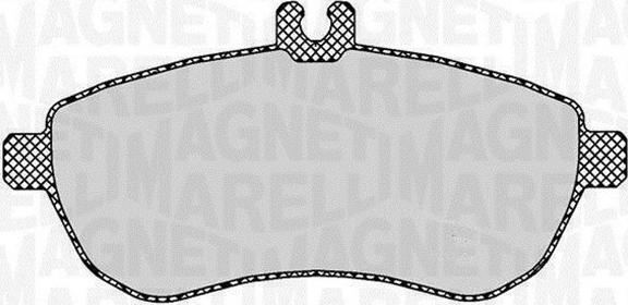 Magneti Marelli 363916060313 - Brake Pad Set, disc brake autospares.lv