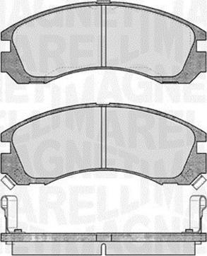 Magneti Marelli 363916060339 - Brake Pad Set, disc brake autospares.lv