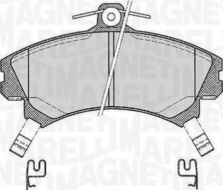 Magneti Marelli 363916060334 - Brake Pad Set, disc brake autospares.lv