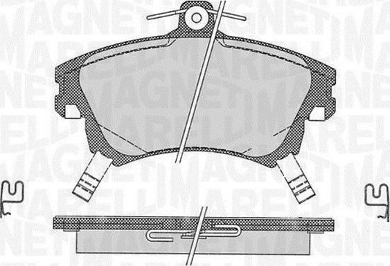 Magneti Marelli 363916060335 - Brake Pad Set, disc brake autospares.lv